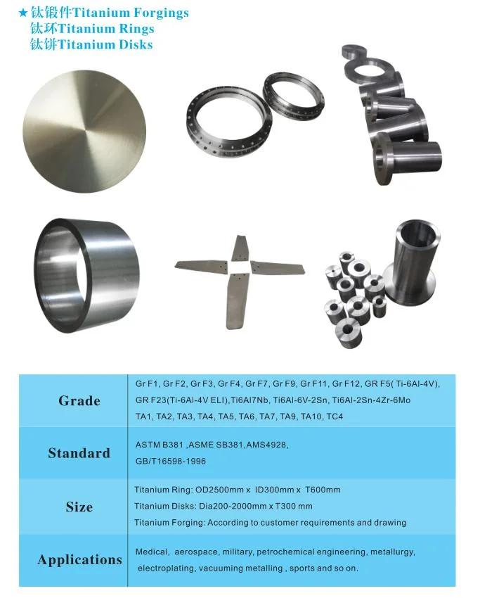 Heat Resistance Titanium Forging Plus Machining Parts