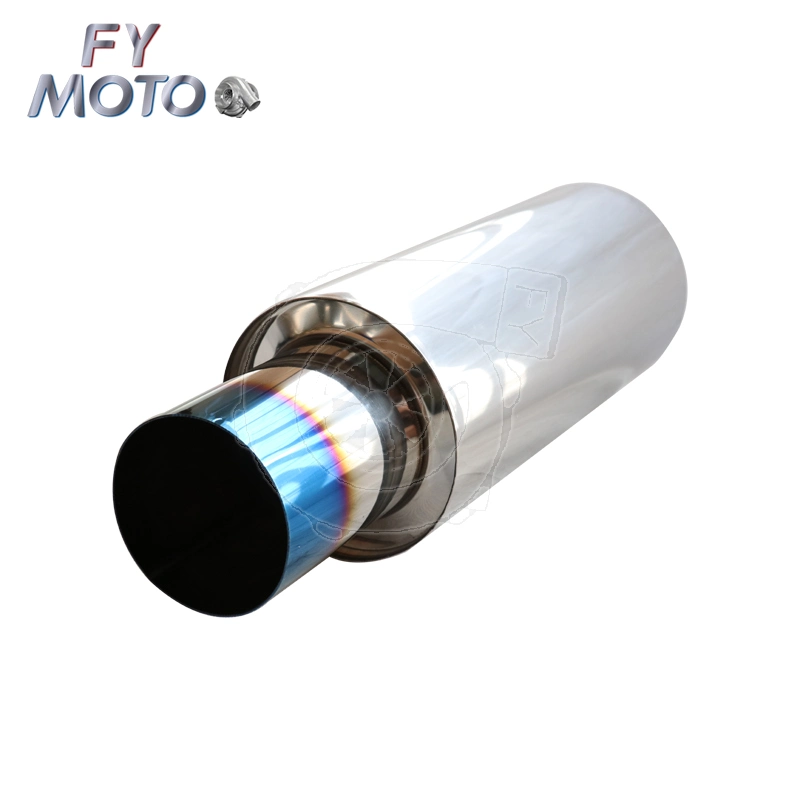 China Factory Universal Titanium Stainless Steel Blue Burnt Exhaust Resonator